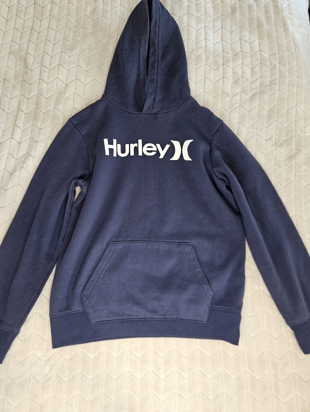 Hurley Navy Hoodie with White Logo
